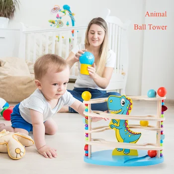 

Wooden Puzzle Early Learning Toys Cartoon Animal Maze Toys Visual Tracking Training Teaching Aid for Baby Kids