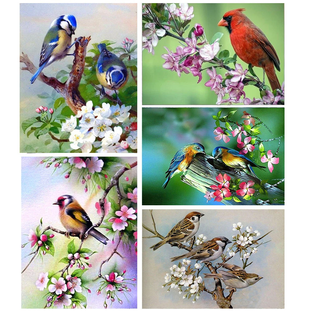 

5d Diamond Painting Animal Bird Diamond Embroidery Full Drill Square Round Picture Of Rhinestones Home Decoration