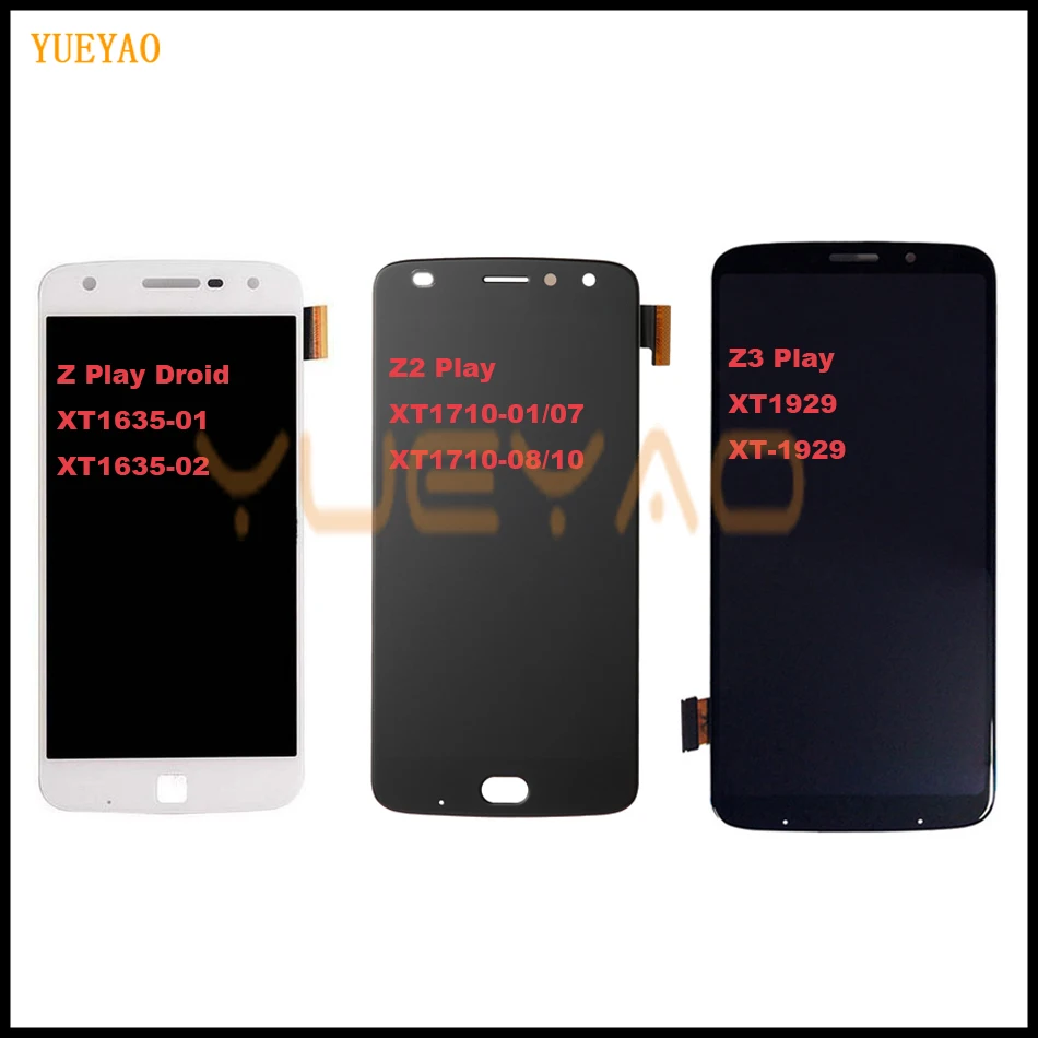 Оригинальный жк экран Z3 Play для Motorola Moto Z дисплей с цифровым преобразователем