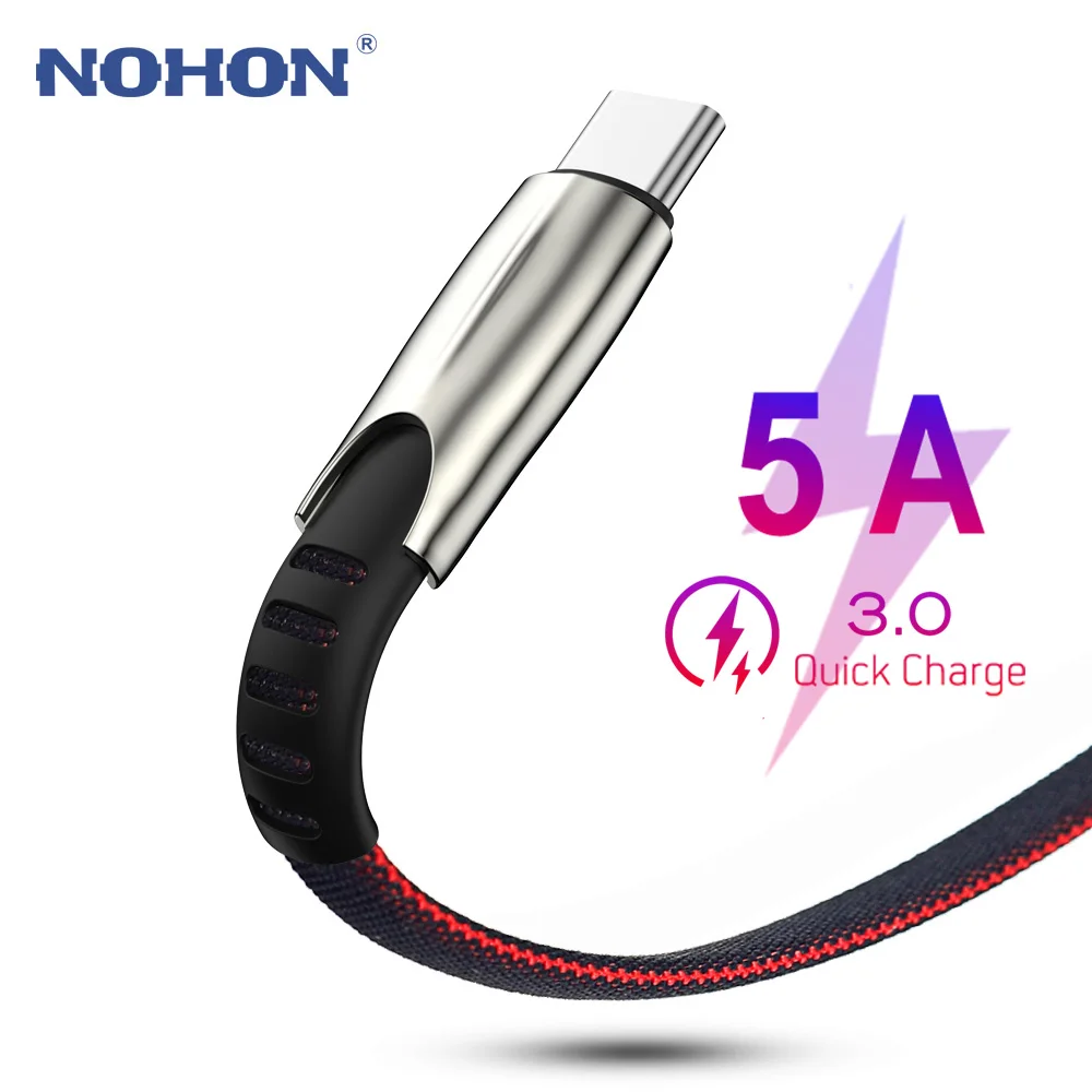 Кабель для передачи данных 3M USB C Type Samsung S9 S10 Plus Xiaomi Redmi Note 7 10 Huawei P20 P30 USBC TypeC Charger 5A