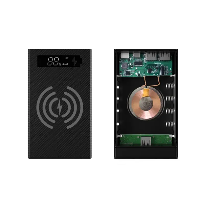 

Spliced Combined DIY 18650 Battery Case Power Bank Shell Wireless Charging Box