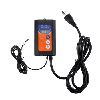 

1000W 120V Digital Heat Mat Thermostat Temperature Controller For Hydroponic Plants Seed Germination Reptiles Pets Supplies