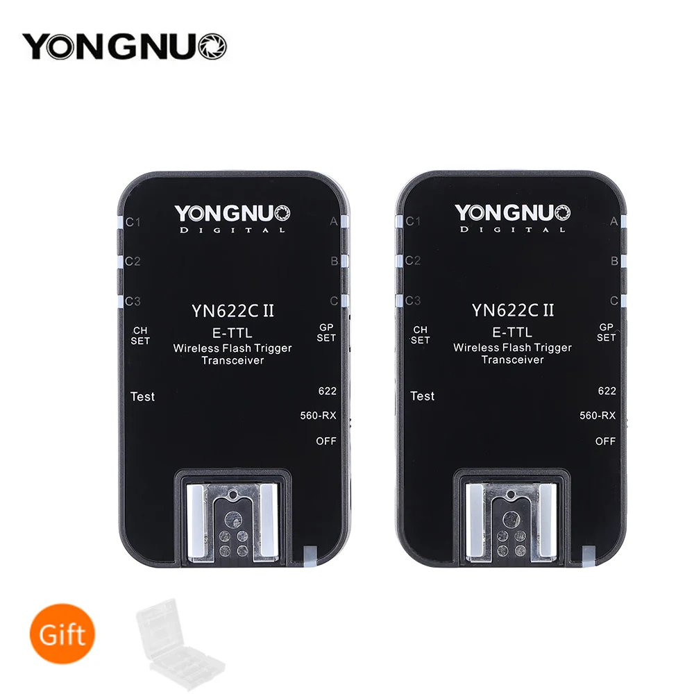 YONGNUO YN622C II 2.4G Wireless E-TTL Flash Trigger Receiver Transmitter Transceiver for Canon EOS 5D Mark 7D 70D 60D 50D 40D |