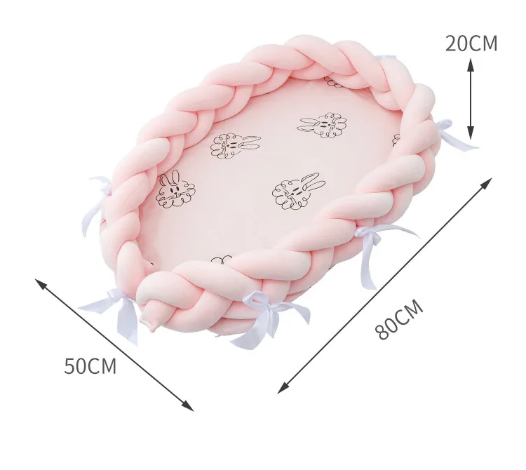 Портативная спальная кровать для новорожденных, съемная хлопковая Защитная Подушка-гнездо, Детская матка, бионическая кроватка, детская кроватка для путешествий
