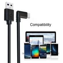 3 м USB-C 3A Быстрый зарядный кабель USB3.2 для Oculus Quest ссылка очки виртуальной реальности VR гарнитура Тип-c 3.2Gen1 Скорость линия передачи данных для телефона Ноутбук