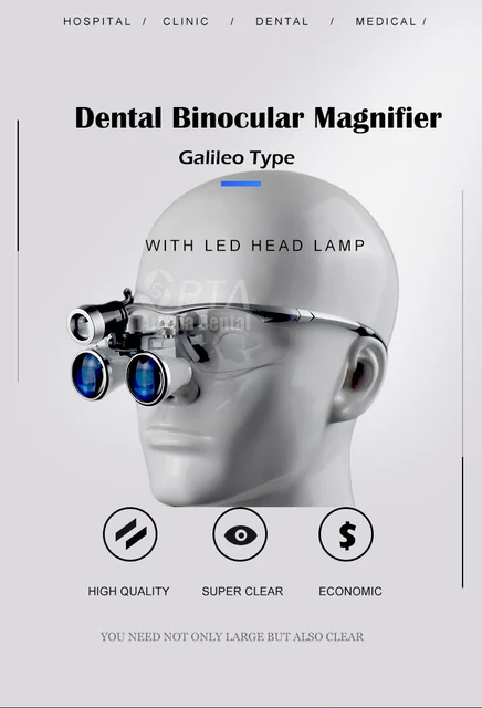 Dentistry Magnifying Glasses Headlight Dentist Loupes Lamp Lab and Surgical  Head Light Medical Headlamp Dental - AliExpress
