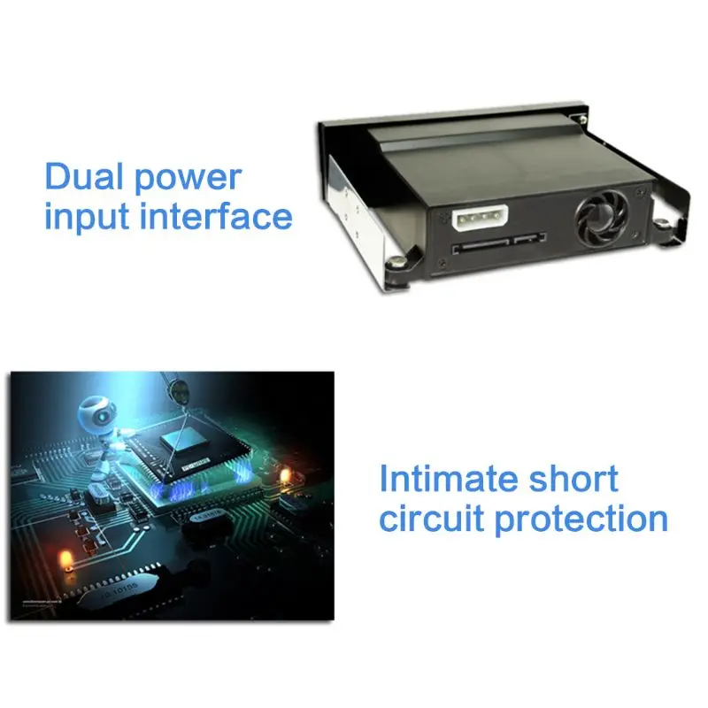 SATA Internal Tray less Mobile Rack for 2 5 or 3 5 SSD HDD Hard Drive 4
