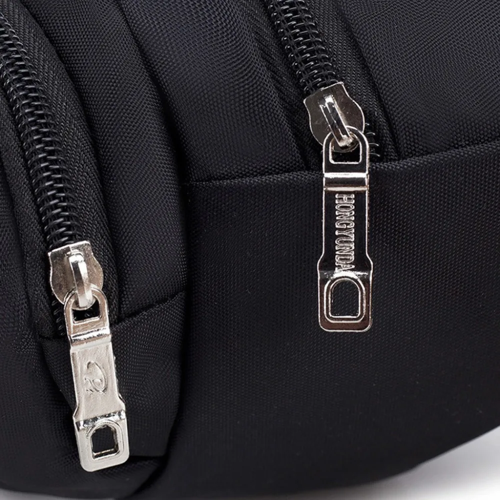 Belly Bag for Women and Men Belt Bag Black Waist Pack Outdoor Phone Bag #4R20 (7)