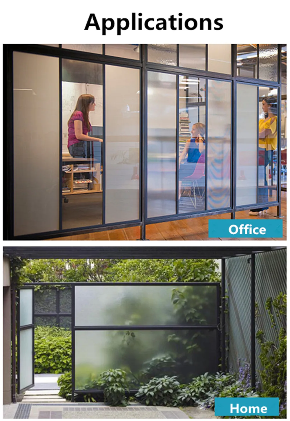 Пленка для окна SUNICE Frost: полупрозрачная обработка для домашней безопасности и декора, эффект непрозрачного стекла-без остатка, Легкая съемка