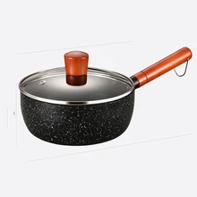 Отличная вспышка суповая кастрюля Бытовая пшеничная рисовая каменная антипригарная суповая кастрюля двухухая кастрюля для индукционной плиты