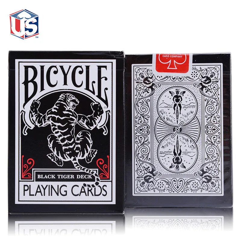 Bicycle Black Tiger Ellusionist Playing Cards Magic CardsRegular Deck Rider Back Card Trick Props | Спорт и развлечения