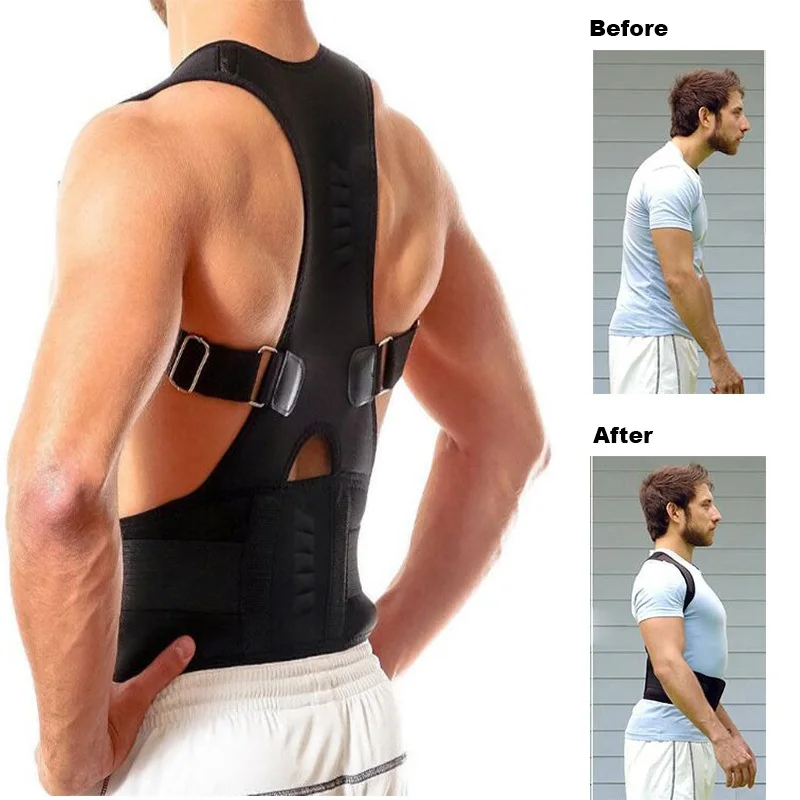 

Adjustable Back Posture Corrector Magnetic Therapy Posture Corrector Brace Shoulder Back Brace Support Belt NO Slouching Unisex