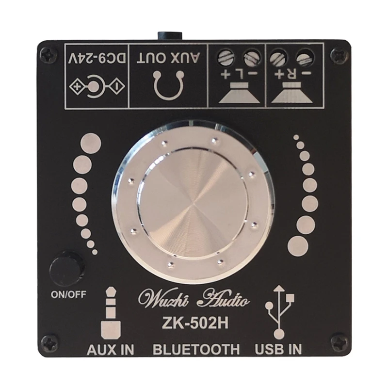 Bluetooth 5.0 Amplifier Board 100W Power High Fidelity HiFi Dual Channel Stereo Digital AUX o Capacitor Car | Электроника