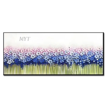 

Many Beautiful Flowers Of Different Colors Oil painting Handpainted Wall Art Home Decor Picture Modern On Canvas Unframe