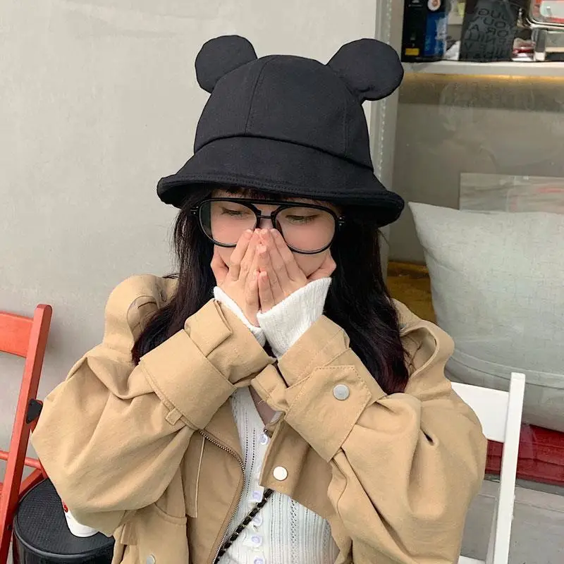 Mickey Ears Bucket Hat Cotton 