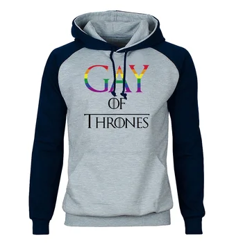 

Gay Of Thrones Gay Pride Hoodies Men Raglan Hooded Sweatshirts Hoodie Sweatshirt 2020 Brand Winter Autumn Fleece Warm Sportswear