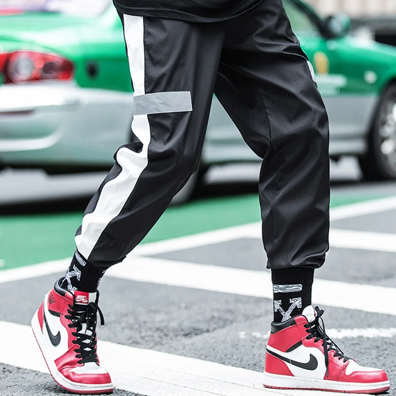 

2018 xi ha ku Men's Summer Korean-style Loose-Fit Street Casual Beam Leg Capri Pants INS Super Fire Pants