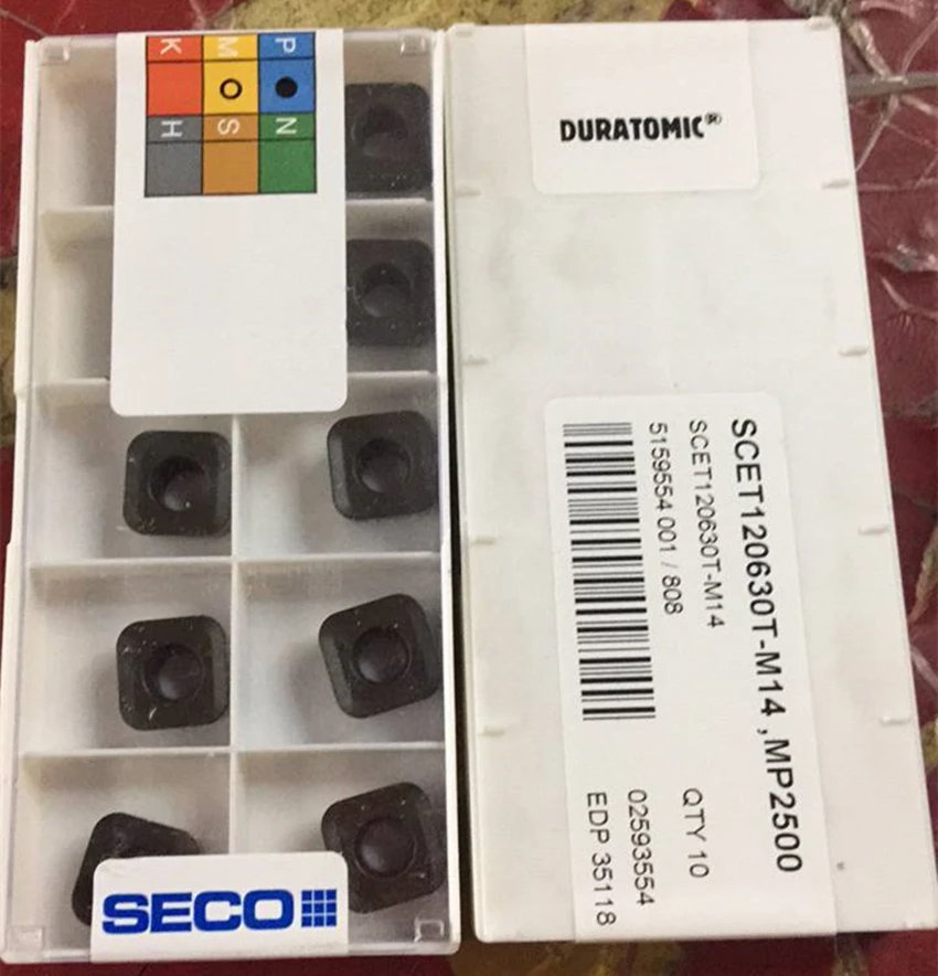 

SECO SCET120630T-M14 ,MP2500 10Pcs carbide inserts