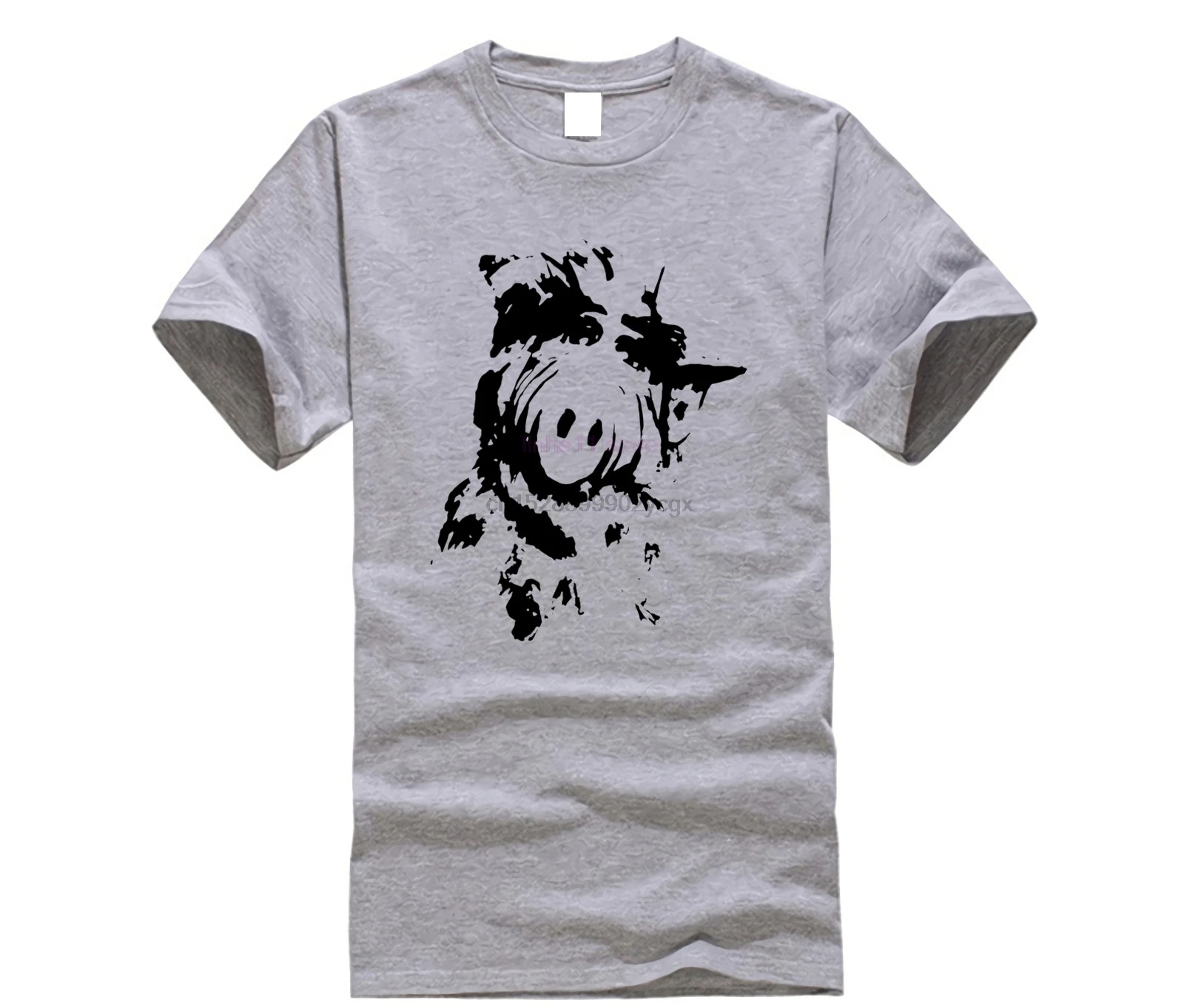 Alf T Shirt ALF T-Shirt Cute Short-Sleeve Tee 100 Percent Cotton Classic Man Printed Plus size Tshirt |