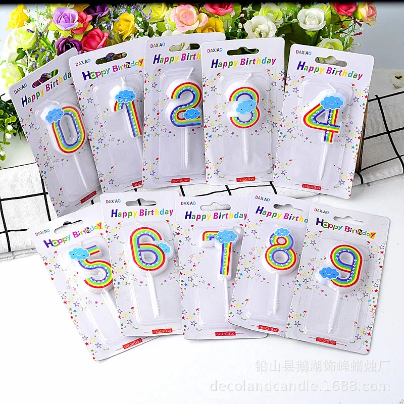 Cake Candles Birthday Number Candles 1pc