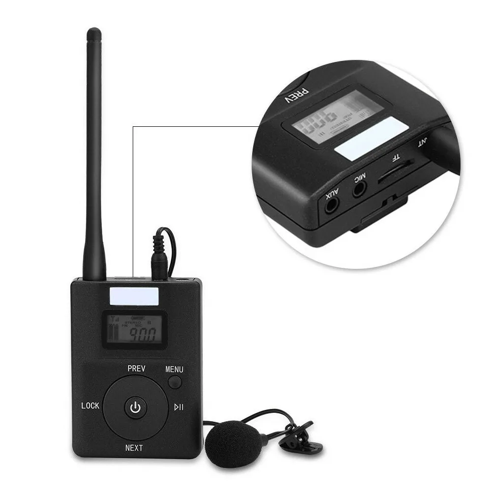 

3.5mm Aux FM Transmitter Stereo Radio Quick Low-power Support TF Card Portable Mini Wireless Broadcast Adapter Practical Durable