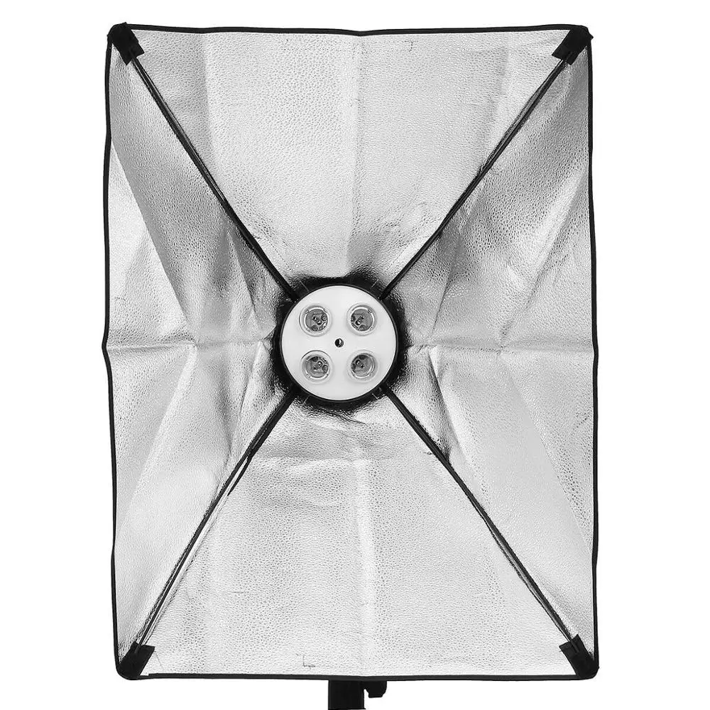 Photo Studio Kit Diffuser Light 50*70cm Continuous Lighting Softbox With E27 Base Holder 2M Light Stand Tripod Camera Accessorie