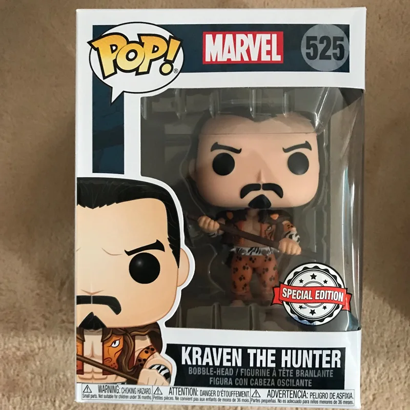Эксклюзивный официальный Funko pop Marvel: Kraven The Hunter Виниловая фигурка Коллекционная