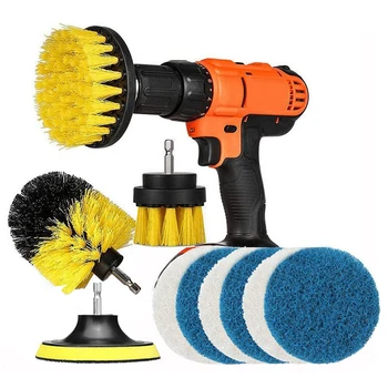 

11 Pcs Power Scrubber Brush Drill Brush Clean For Bathroom Surfaces Tub Shower Tile Grout Cordless Power Scrub Cleaning Promotio