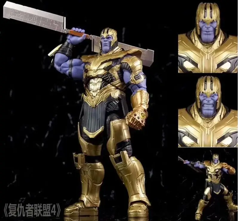 

18cm Marvel Avengers Infinity War Thanos Movie Anime Figure PVC Collection Model Toy Action figure for friends gift