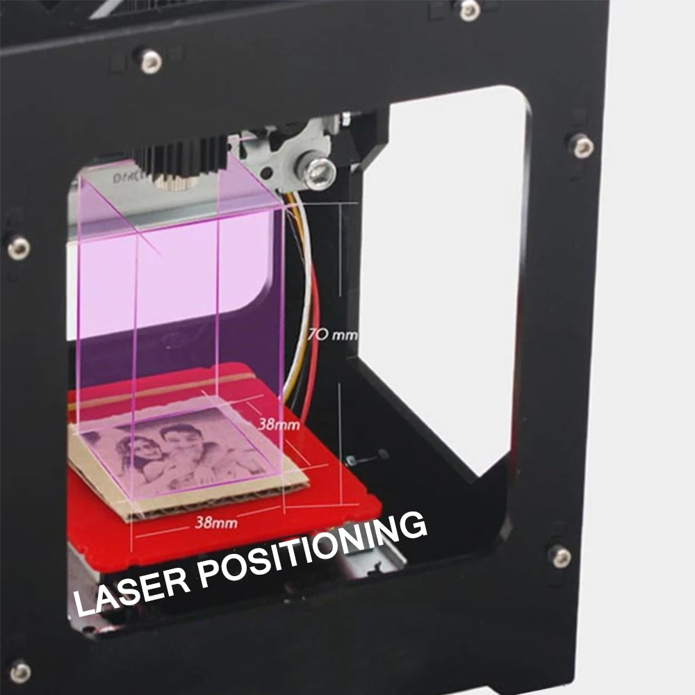 

1000/2000/3000mW Professional DIY Desktop Mini CNC Laser Engraver Cutter Engraving Wood Cutting Machine Router