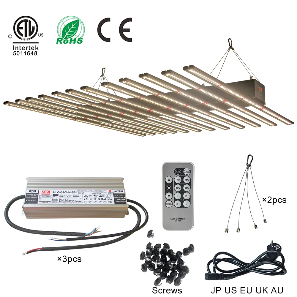 

IDEA LIGHT 960W lm301b 3000k led bar grow lights led board, Led grow light strip for Indoor plants with UV IR hydro spider