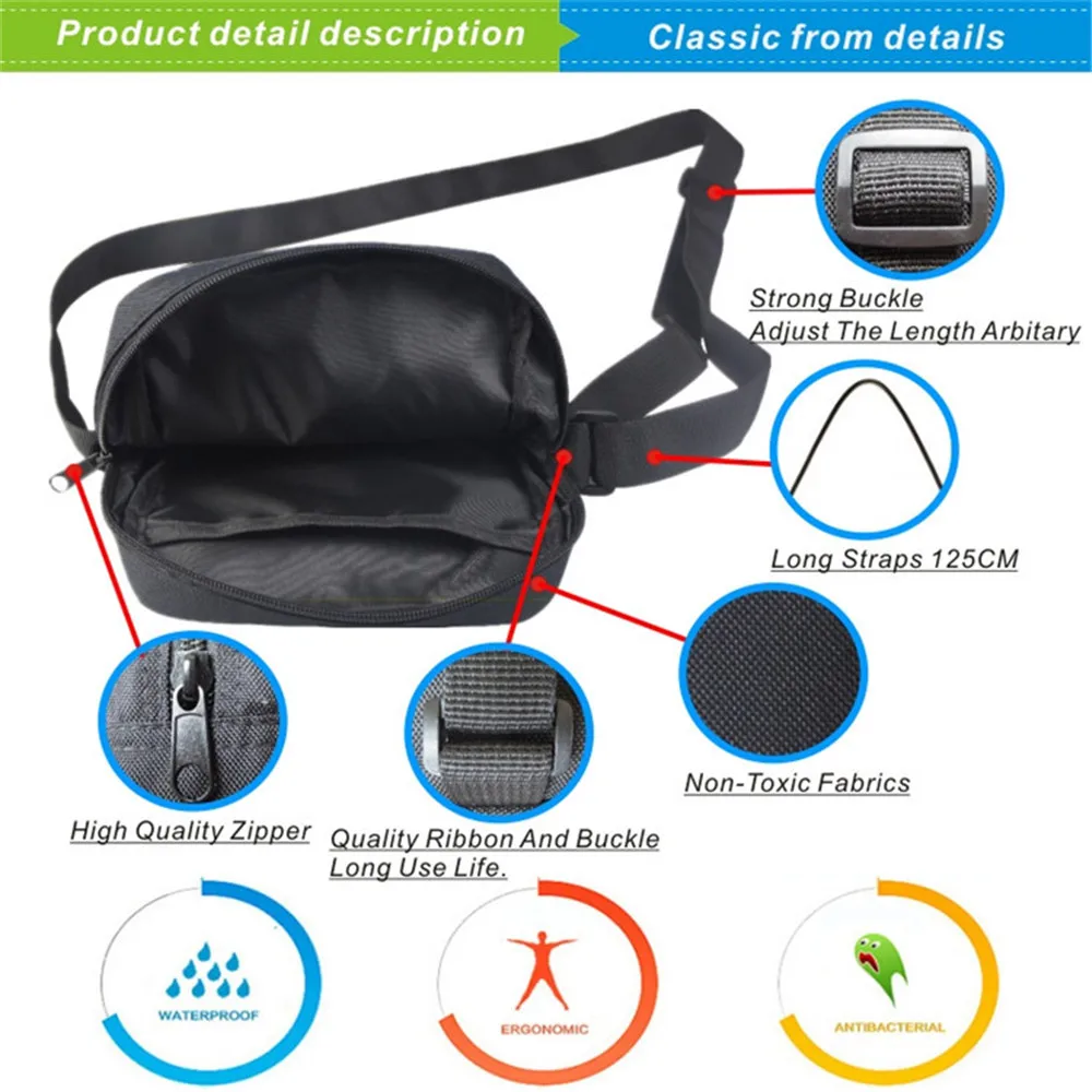 Jujutsu Kaisen Messenger Bag Anime Gojo Satoru Yuji Itadori Kugisaki Nobara Shoulder Bag Fashion Student Messenger Schoolbag