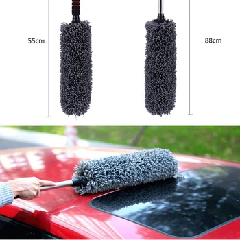 

Auto Microfiber Car Duster Brush Cleaning Dirt Dust Clean Brush Universal Car Cleaning Tools Polishing Detailing Towels Cloths
