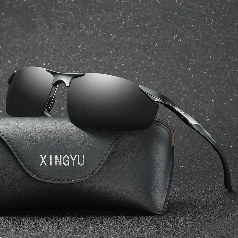 

XINGYU Aluminum Magnesium Men's Sunglasses Polarized Blue Coating Mirror Sun Glasses Male oculos de sol masculino Eyewear 043