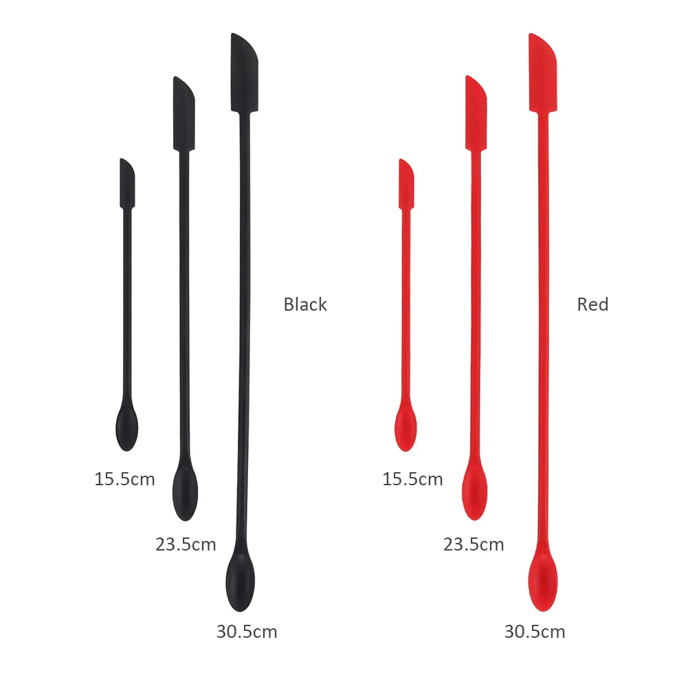 Flexible Silicone Scraper Reusable Beauty Kitchen Safe Last Drop Spatula Makeup Brushes Face Mask Brush Beauty Tools S/M/L