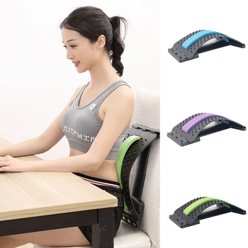 

Multi-Level Back Stretching Device Back Massager Lumbar Support Stretcher Spinal Pain Relieve Muscle Acupuncture Relief