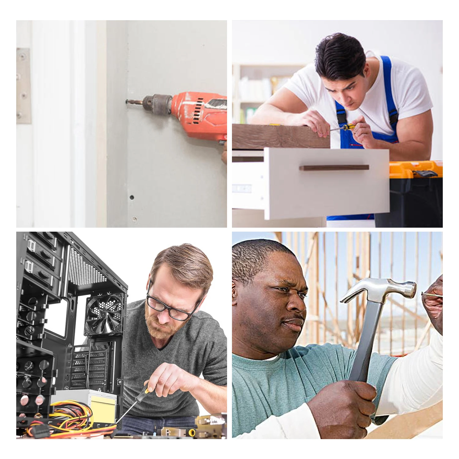 NINDEJIN 20/55pcs Cross Recessed Truss Head Self-tapping Screw 304 Stainless Steel M3 M4 M5 M6 Phillips Mushroom Head Wood Screw