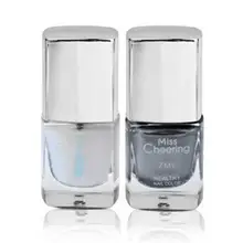 Лак для ногтей нетоксичный безопасный лак 2 шт./компл. 7 мл Легкий Peal Off эффект серебряного зеркала лак для ногтей, метал+ основа под лак искусство