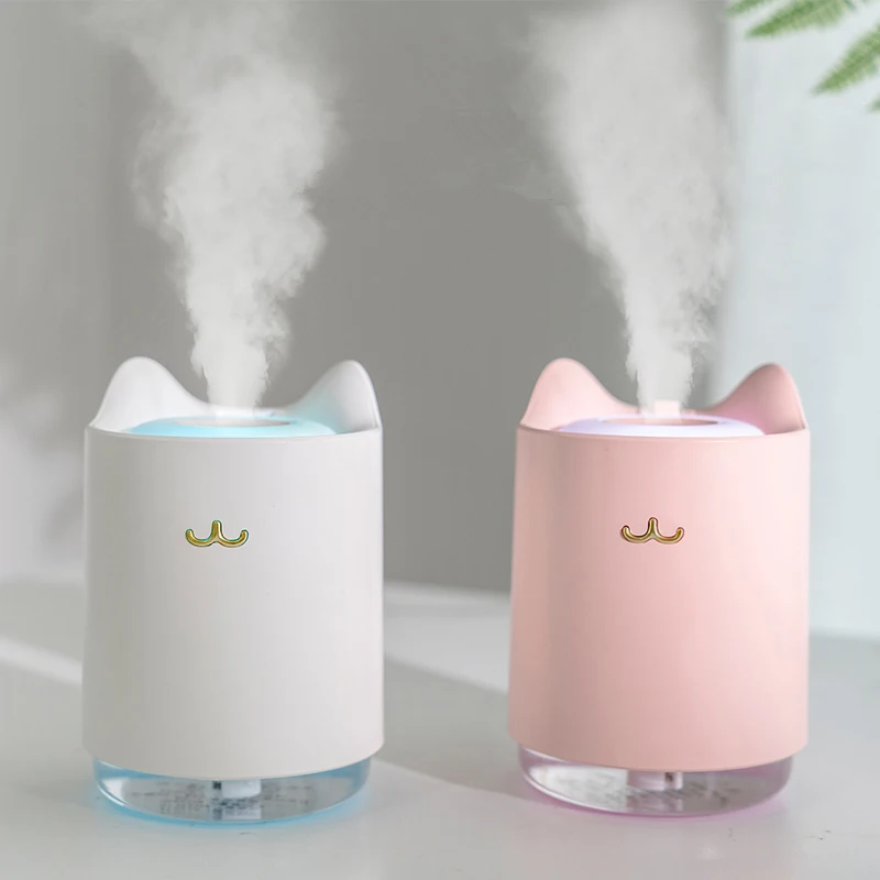 Ultrasonic Air Humidifier usb 320ml USB Aroma Diffuser With Romantic LED Night Light Hydration for Home Office Car air Purifier travel набор увлажнение hydration home therapy kit