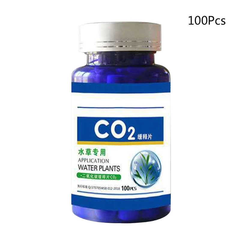 Tableta de CO2 para acuario, difusor de dióxido de carbono para planta de agua, tanque de hierba GXMA, 60/100 Uds.