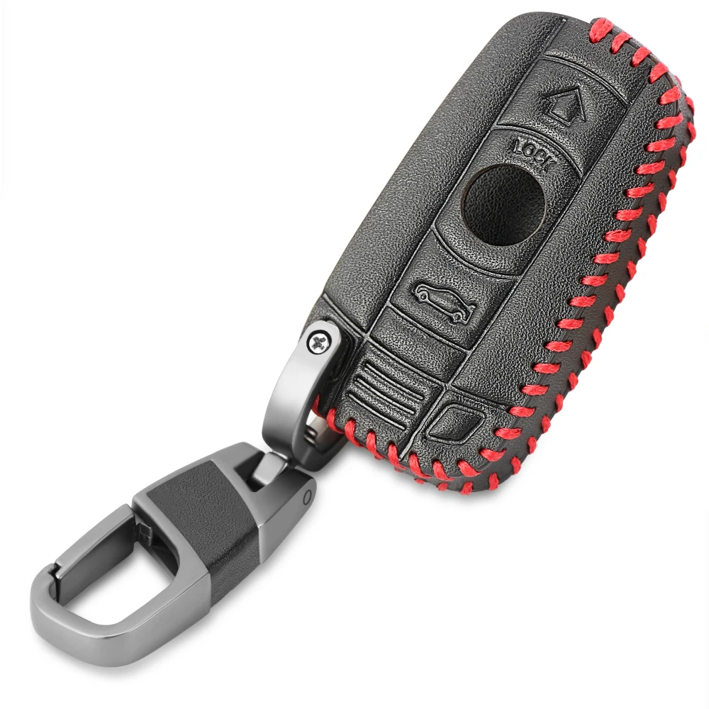 Car Key Case Cover Remote Controller Key Holder Leather for BMW E90 E60 E70 E87 3 5 6 Series M3 M5 X1 X5 X6 Z4