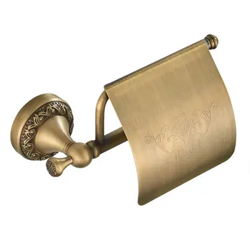 

Wall Mount Toilet Roll Paper Holder Bathroom Ring Antique Brass Decor Home Tissue Kitchen Hanging Rack Towel European Style