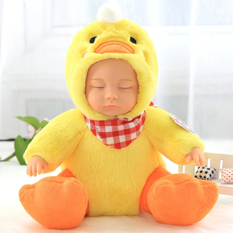 Plush Toy Baby Doll Stuffed Animals Elephant Bee Baby Toy Kids Accompany Sleep Doll Girl Xmas Gift for Children - Цвет: Серебристый