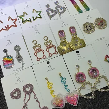 

30 Pairs/lot simple cute women jewelry earrings wholesale 201030-14