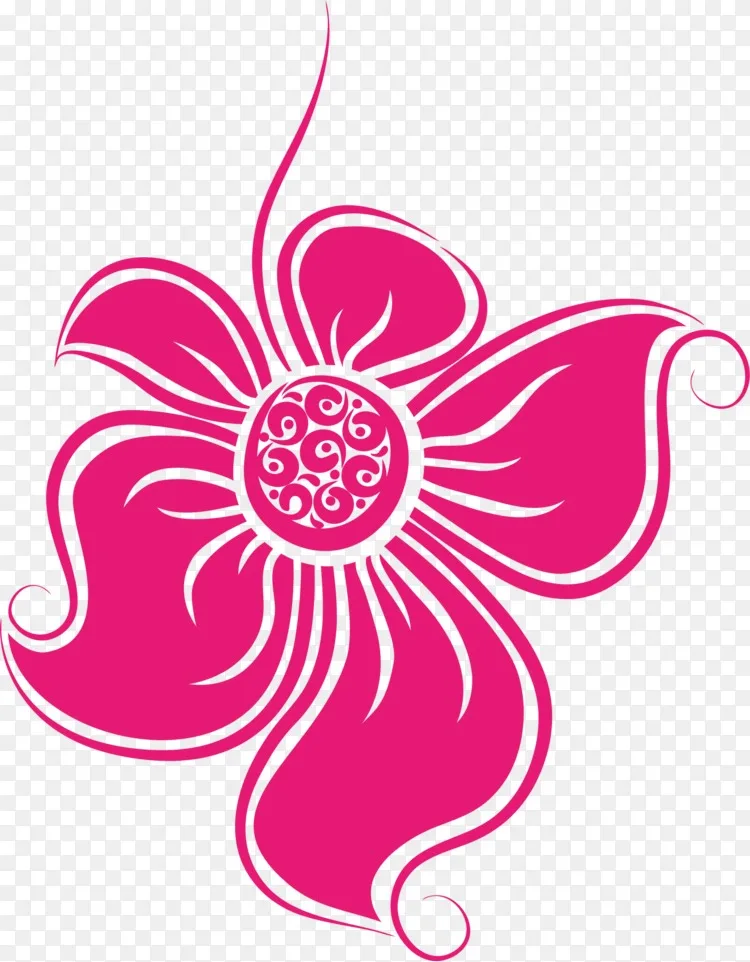 花卉设计图案-简单的紫色图案