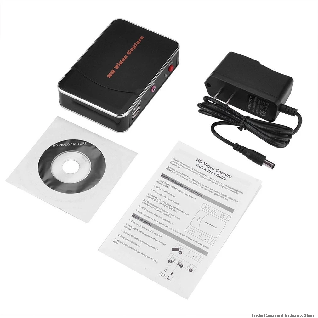 280HB HDMI Видеосъемка, захват 1080P видео с HDMI Blue Ray, телеприставка, компьютер, игровая коробка и т. Д., с микрофоном