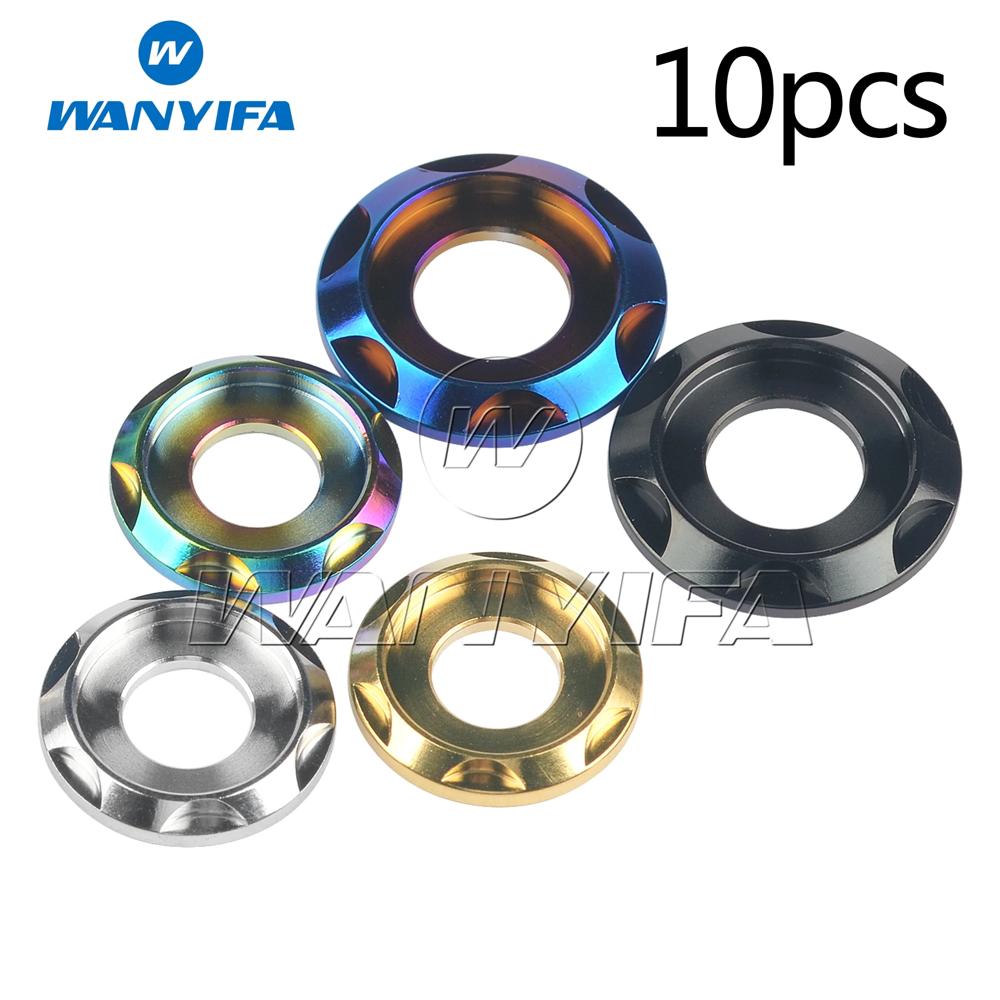 Titanium Decorative Spacer M8 Titanium Washers Titanium M10 Washer Gasket M5 M6 M8