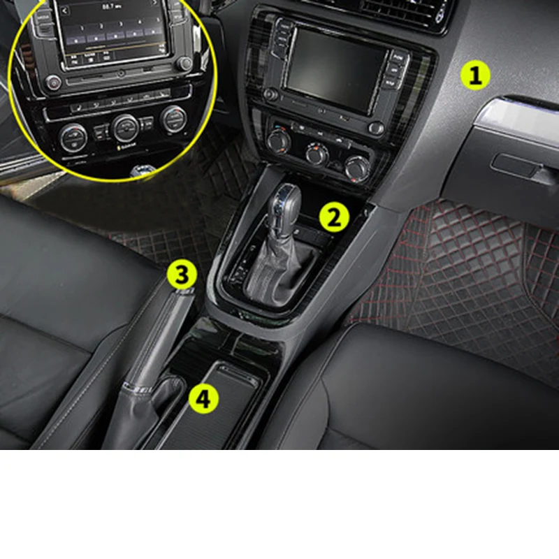 Lsrtw2017 для Sagitar Jetta Mk6 автомобильный навигационный экран Рамка планки интерьерные аксессуары хром