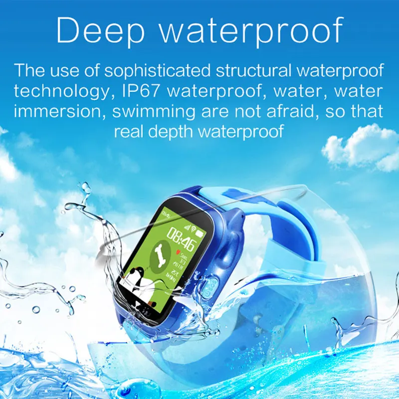Kids Smart Watch GPS Positioning IP67 Waterproof SOS Long Standby Telephone Watch with Camera DQ-Drop Kids Smart Watch GPS Positioning IP67 Waterproof SOS Long Standby Telephone Watch with Camera DQ-Drop