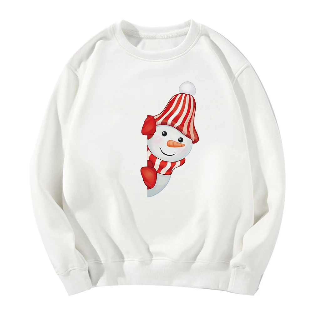 

Spring Autumn Shy Snowman Printe Sweatshirt Women Harajuku Casual Vogue Gothic Sudadera Mujer Kpop Hoodies Jumper